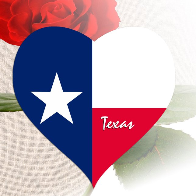 Texas Heart Sticker, Patriotic Texas Flag Sticker (Creator Uploaded)