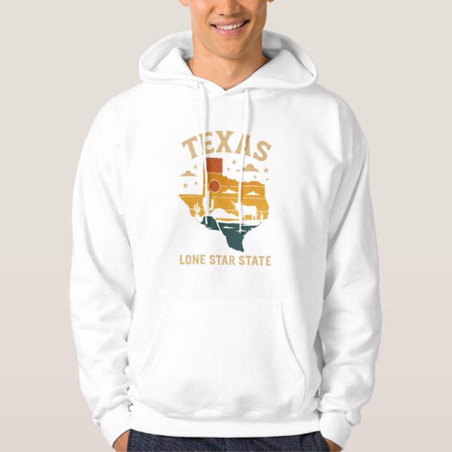 Texas Heritage Scenic Artwork Hoodie (Front)