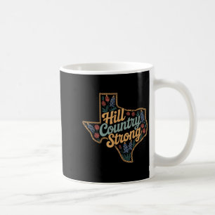 Texas Hill Country 2025 Texas Strong Retro Motivat Coffee Mug