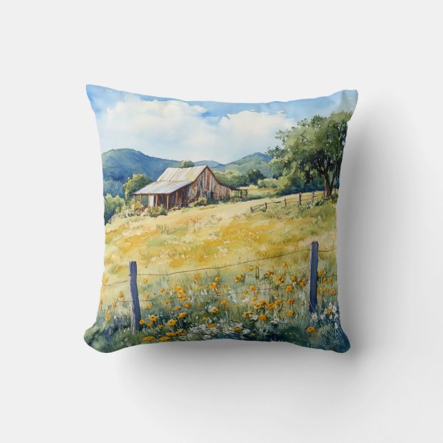 Texas Hill Country Cushion (Front)