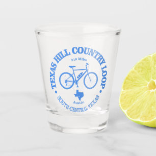 Texas Hill Country (cycling) Shot Glass