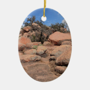 Texas Hill Country Enchanted Rock State Park Ceramic Tree Decoration