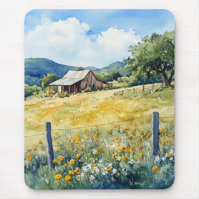 Texas Hill Country Mouse Mat (Front)