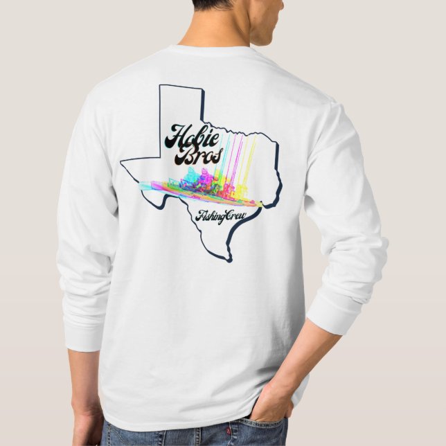Texas Hobie Bros Long sleeve  T-Shirt (Back)