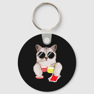 Texas Holdem Poker Cat Key Ring