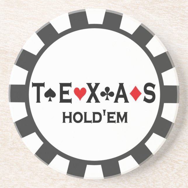 Texas Holdem Poker Chip coasters (Front)