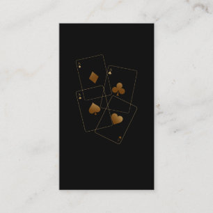 Texas Hold'Em Poker Player Casino Gambling Business Card