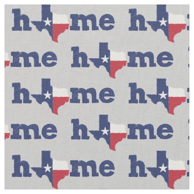 Texas Home - Lone Star State Fabric (Close Up)