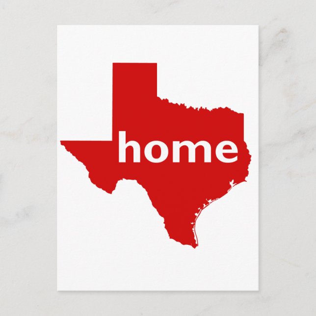 Texas Home Postcard (Front)