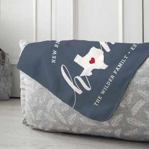 Texas Home State Personalised Sherpa Blanket