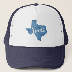 Texas Home Wood Grain Trucker Hat