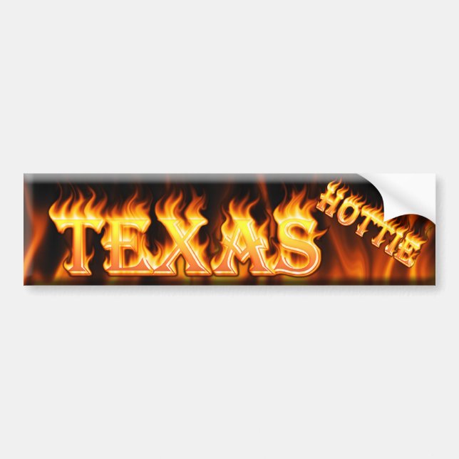texas hottie bumper sticker (Front)
