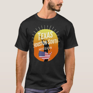 Texas Houston South Mormon LDS Mission Missionary  T-Shirt