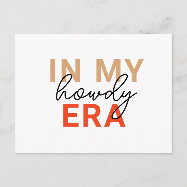 Texas Howdy Era Postcard (Front)