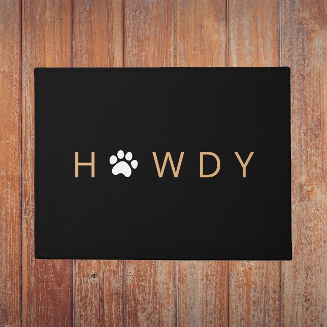 Texas Howdy Pet Paw Welcome Door Mat (Creator Uploaded)