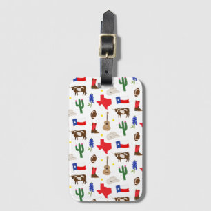 Texas Icons Luggage Tag