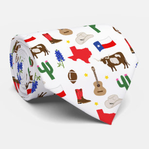 Texas Icons Neck Tie