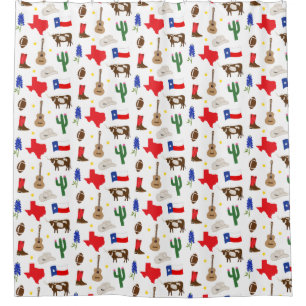 Texas Icons Shower Curtain