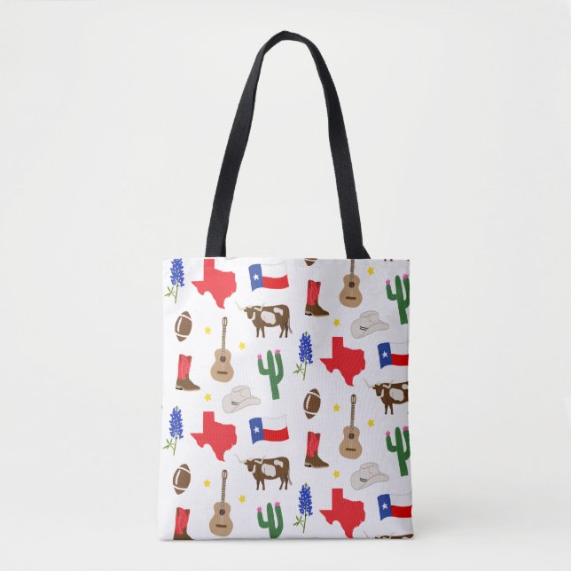 Texas Icons Tote Bag (Front)