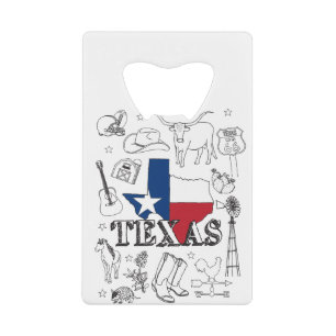 Texas Illustration Doodles of Texas Texas Pattern