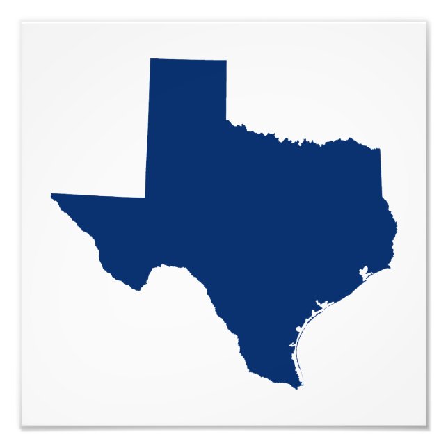 Texas in Blue Photo Print (Front)