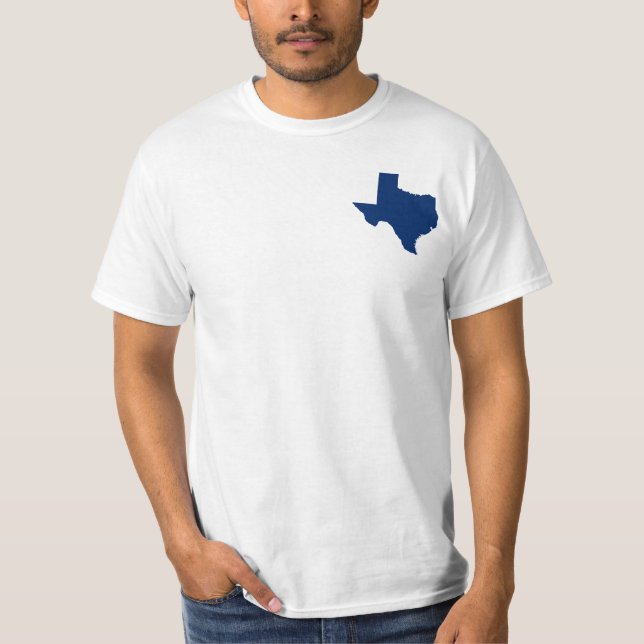 Texas in Blue T-Shirt (Front)