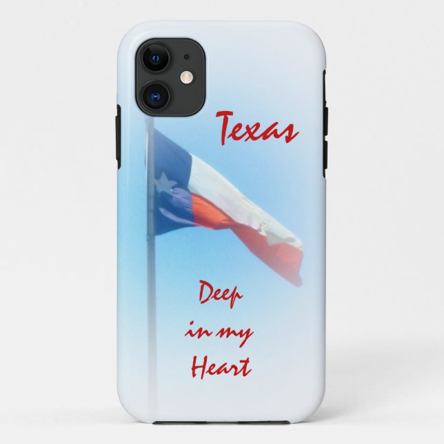 Texas in My Heart iPhone Case (Back)