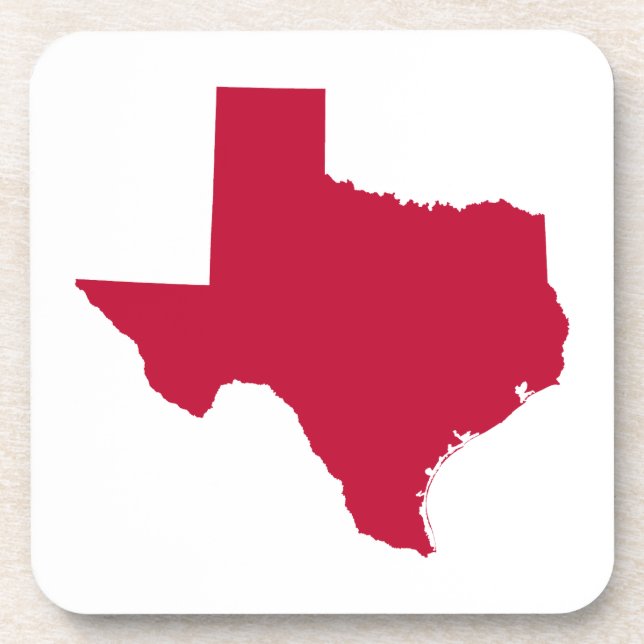 Texas in Red Coaster (Front)