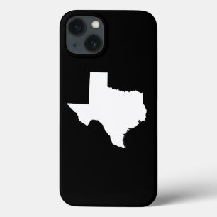 Texas in White and Black iPhone 13 Case