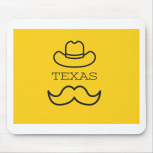 Texas in Yellow 2 Mouse Mat