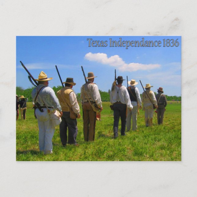 Texas Independance 1836 Postcard (Front)