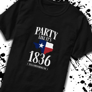 Texas Independence Day 1836 State Flag Party Home T-Shirt