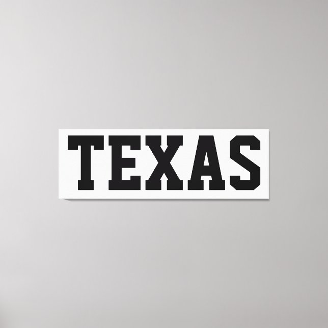 Texas Independence Day Canvas 57x18 Print (Front)