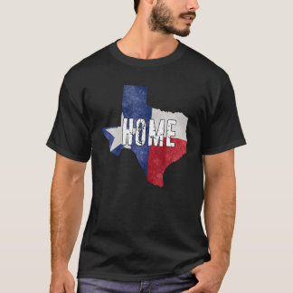 Texas Independence Day T Shirt Home Grunge Flag US