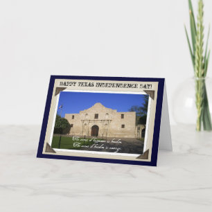 Texas Independence Day-The Alamo with Quote Card