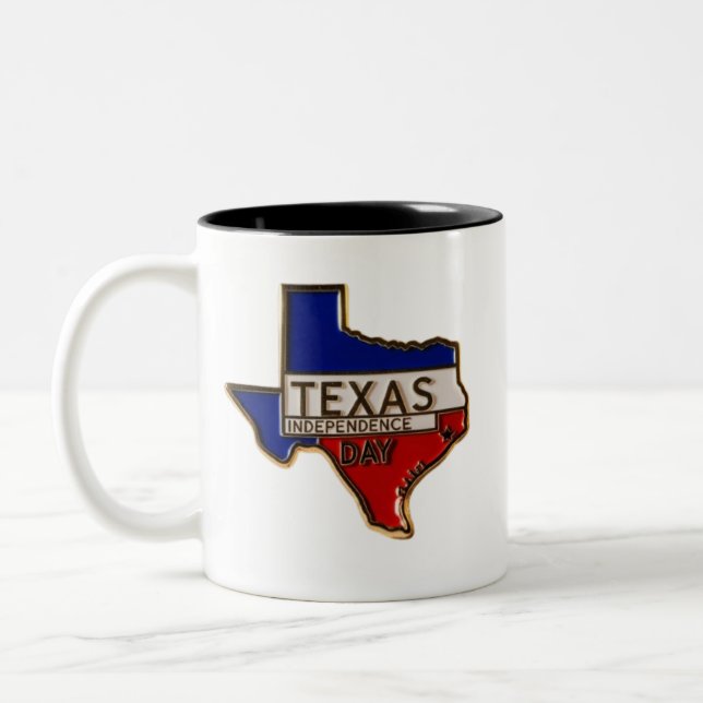 Texas independence day-Two-Tone Mug (Left)