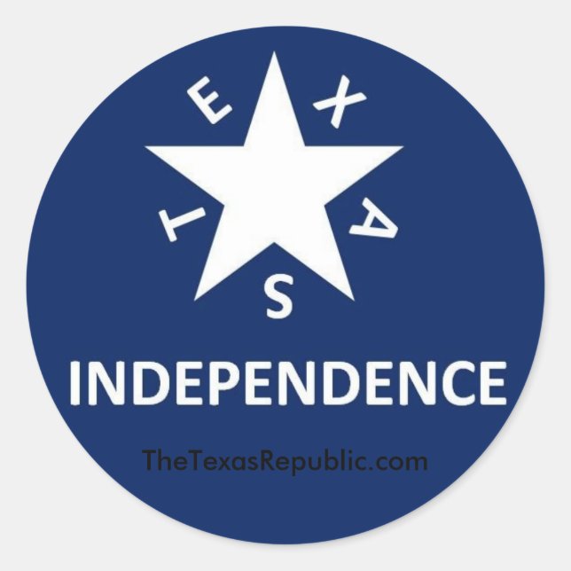 Texas Independence Sticker (Front)