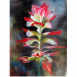 Texas Indian Paintbrush Photo Sculpture<br><div class="desc">Designed from the pastel painting by Karen Kennedy Chatham of a beautiful Indian Paintbrush wildflower firm Texas</div>