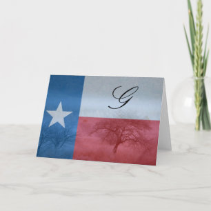 Texas Initialled Card