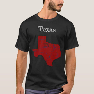 Texas Interstates [Berry Red Design] T-Shirt
