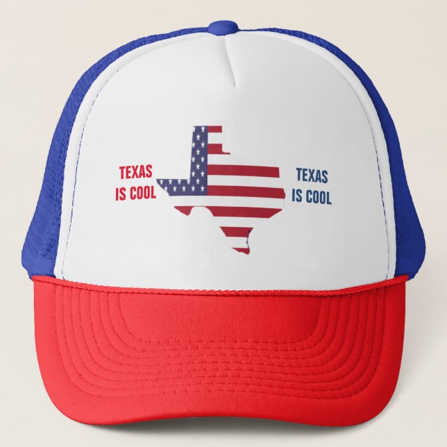 TEXAS IS COOL TRUCKER HAT (Front)