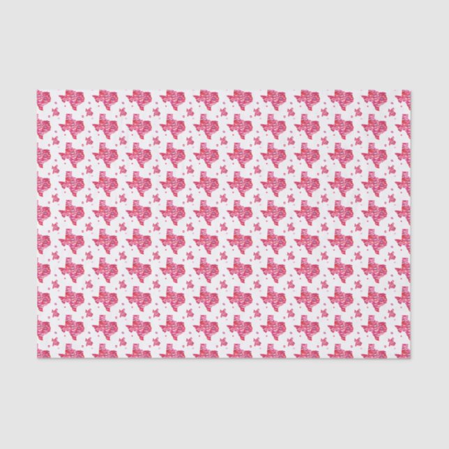 Texas Kisses Pattern Tissue Paper (Front)