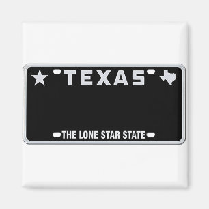 Texas License Plate T-Shirt Magnet