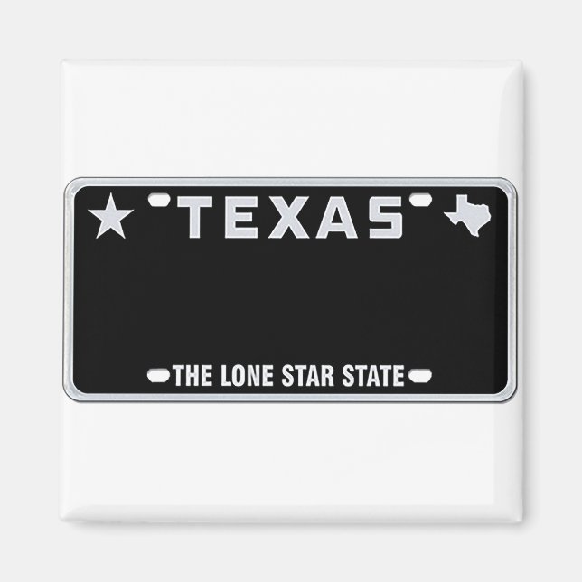 Texas License Plate T-Shirt Magnet (Front)