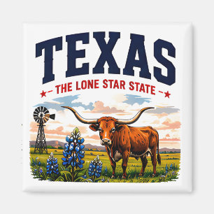 Texas Lone Star Adventure Magnet