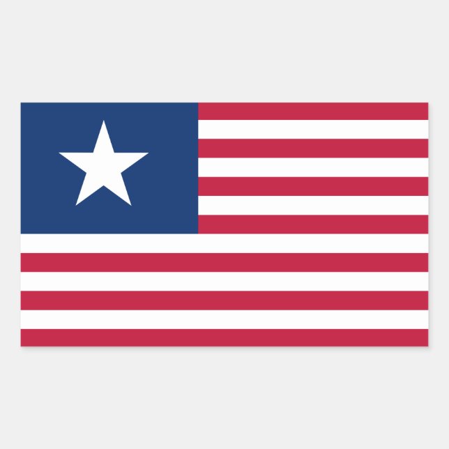 Texas, Lone Star and Stripes Rectangular Sticker (Front)