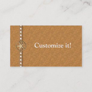 Texas Lone Star Custom Business Cards