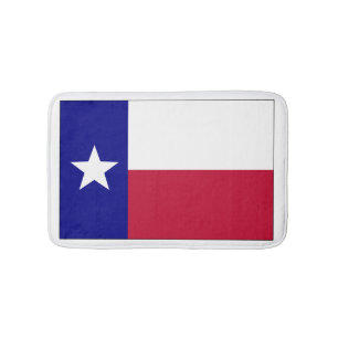 Texas Lone Star Flag Bath Mat