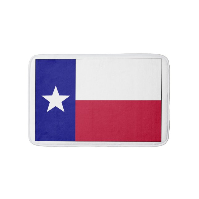 Texas Lone Star Flag Bath Mat (Front)