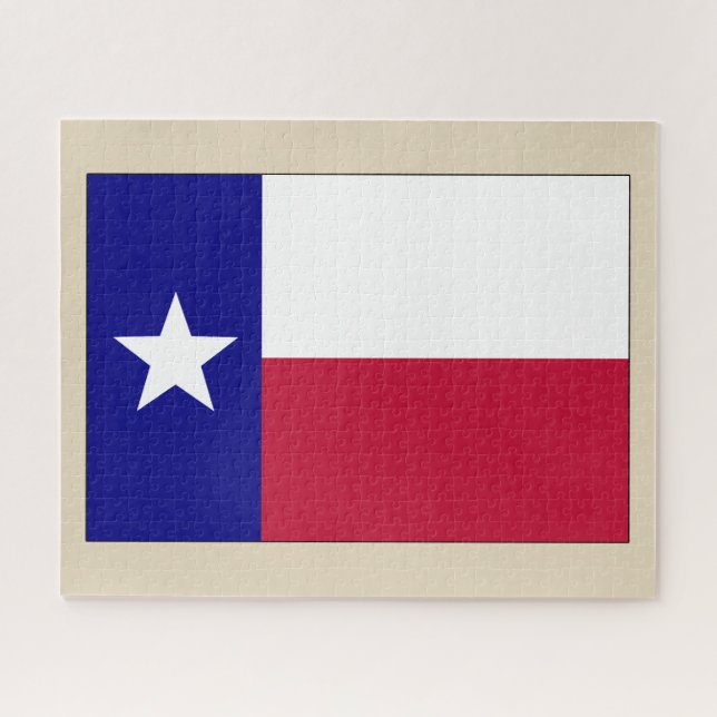 Texas Lone Star Flag Jigsaw Puzzle (Horizontal)